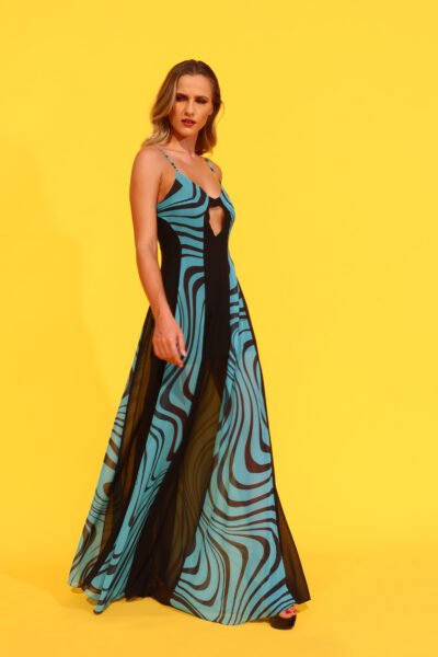 Ocean blue mirage maxi dress