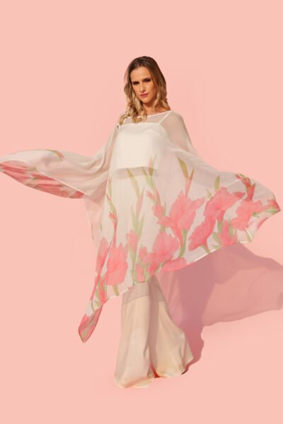 Whispers of spring kaftan top